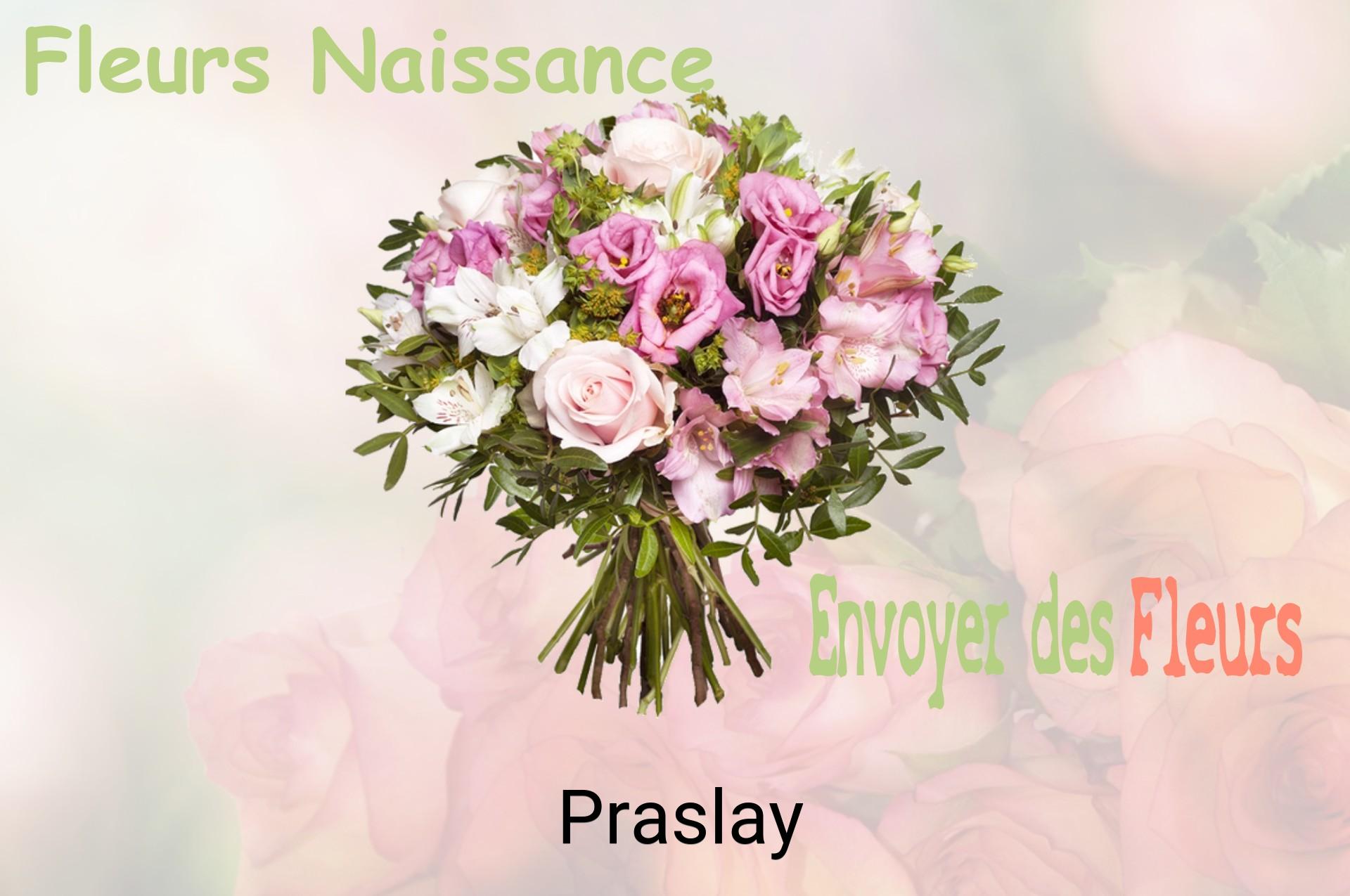 Bouquet de fleurs de naissance livré à Praslay